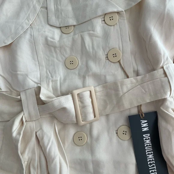 NWT - Ann Demeulemeester FW05 Silk Trench Coat - Picture 7 of 8